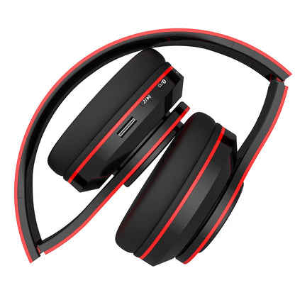 Wireless Headphones Super Bass Bluetooth Foldable Headphones Mic Stereo Earphones over Ear Rechargeable Headset