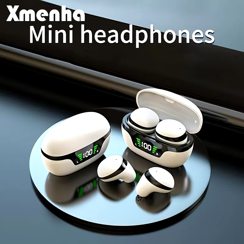 In-Ear Headphones Wireless Mini Invisible Smallest Headphones Headphones for Sleeping in Ear Sleep Earbuds Headphones