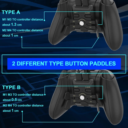 Controller Paddles for Xbox One Controller, Controller Extension Programmable Keys, Controller Back Button Attachment Fit for Xbox Series X/S, Xbox One, Xbox One S/X Controller