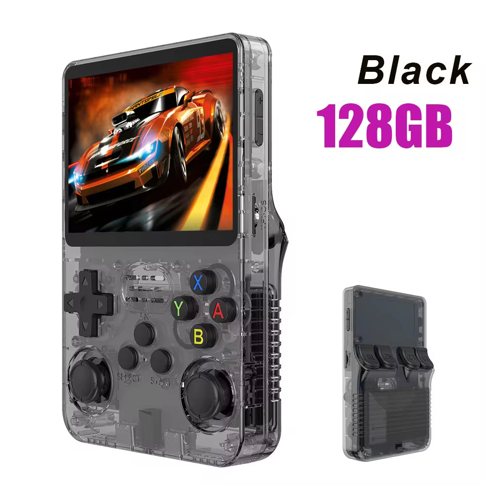 Open Source R36S Retro Handheld Game Console Linux System 3.5 Inch IPS Screen Portable Pocket Video Player 64GB Game Gift