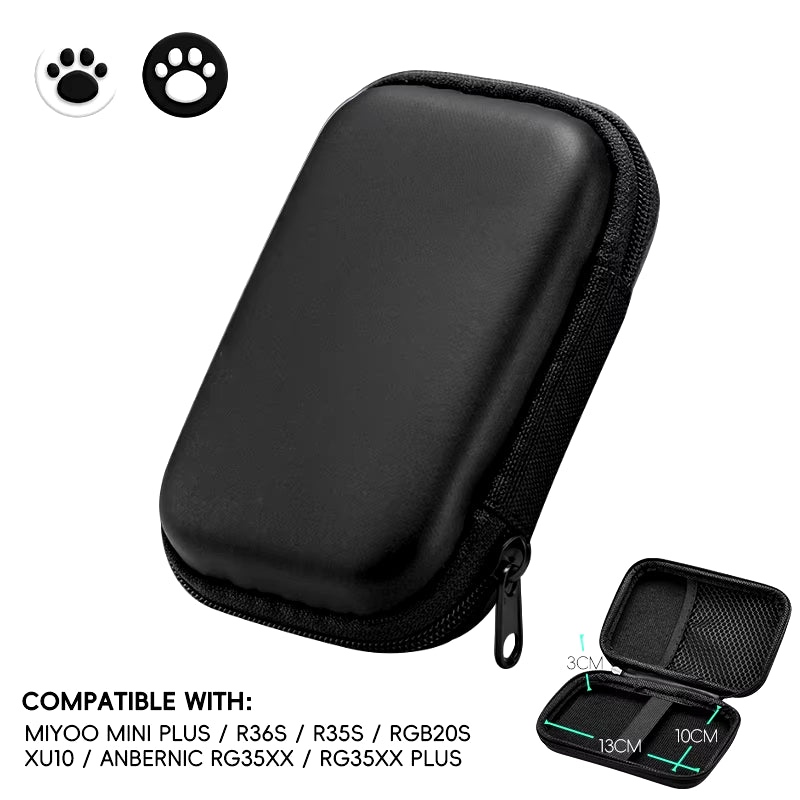 Protable Bag for RG35XX plus Case for ANBERNIC RG35XX Cover Case for R36S R35S RGB20S XU10 Carrying Case for Miyoo Mini Plus